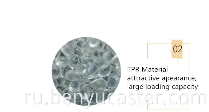 4 "5" 6 "8" Casters Benyu с тормозами TPR с более низким шумом